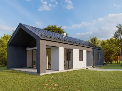 Summer house   archicad22   sketchup   lumion10 3D model