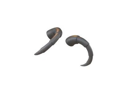 Demon Horn v3 006 Low-poly 3D model