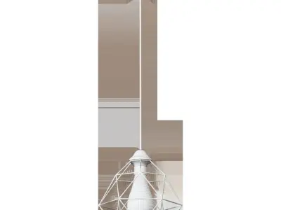 Chandelier VITALUCE Tara black 1xE27 max 60W 3D model