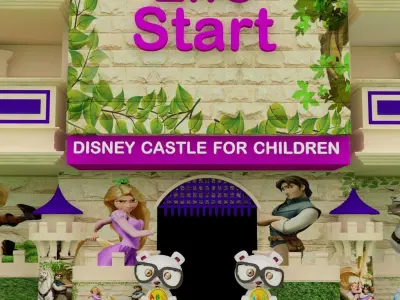 Disney school 3Ds Max 2018 - Vray 3D model