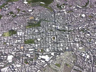 San Salvador - 3D City Model Low-poly 3D model