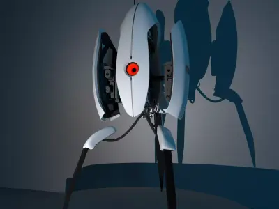 Portal Turret 3D model 3D model