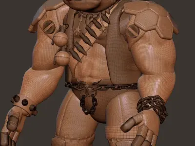Bebop from the cartoon TMNT Free 3D model