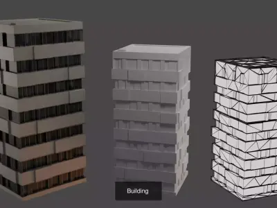 Low Poly Urban Interior Exterior Starter Pack