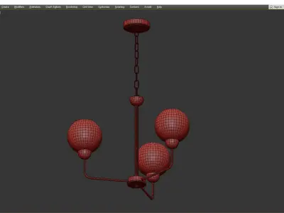 ASTORIA CHANDELIER Low-poly 3D model