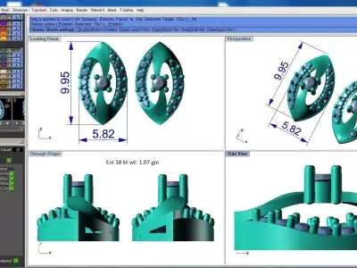light weight  Earring-15 3D print model purchase