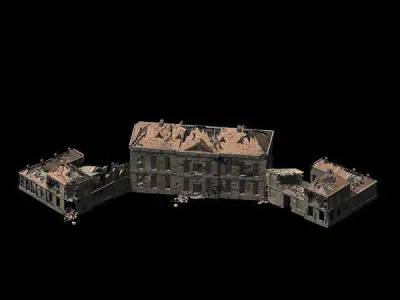 War-city-scars 03 3D model
