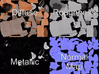 Casual Maternity Dress model pack Low-poly 3D model