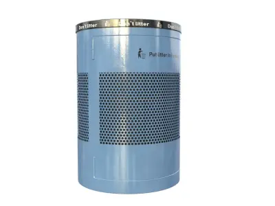 NYC Trash Bin V02 3D model
