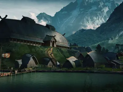 Viking Village Pack and Kit  3D model