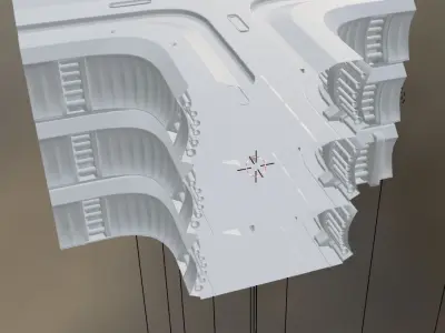 Scifi Mars Habitat  3D model