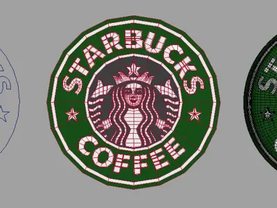 Starbucks logo Free 3D model