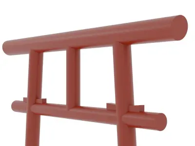 Tenku-no-torii Japanese Torii Gate 3D Model - Low Poly Low-poly 3D model