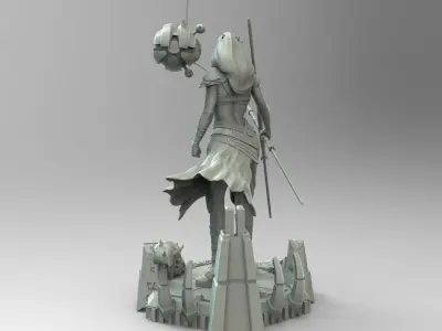 Zabrak Sith Girl 3D print model