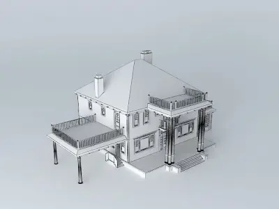 Southern Mansion Free 3D model