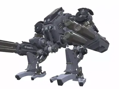 Battle mech robot mobi 6B 3D model