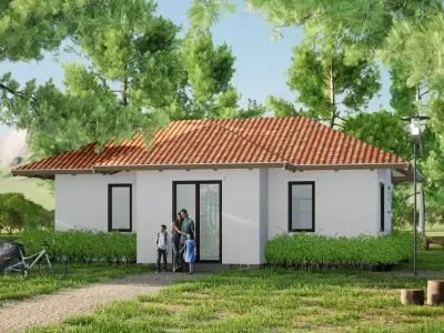 017Smallhouse1f77m2 Free 3D model