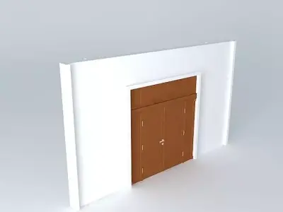 Main Door 2 panels 3D model