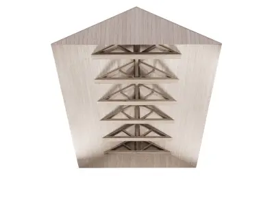 Wooden Ceiling V12  3D model