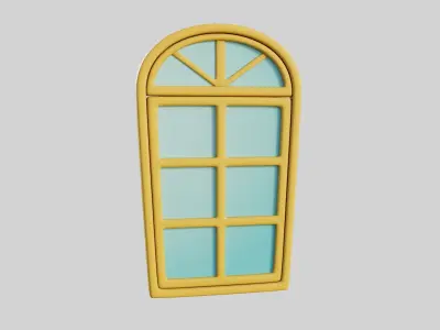 Cartoon Windows Collection 2 Low-poly 3D model