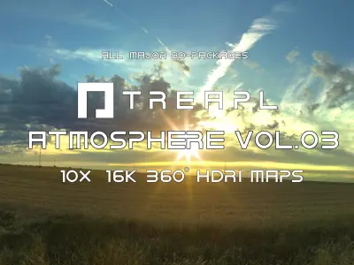 10X HDRI SKIES TREAPL ATMOSPHERE VOL03 - BUNDLE - 360 SKIES Texture