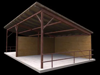 canopy Low-poly 3D model