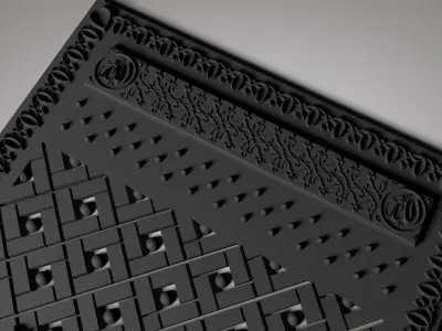 Nabawi Door Relief 3D model