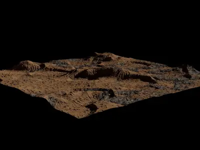Procedural Surface of Mars 3D model