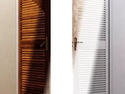 DOOR---Double leaf Low-poly 3D model