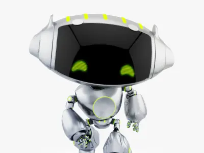 CUTE CAT PET BOT 3D model