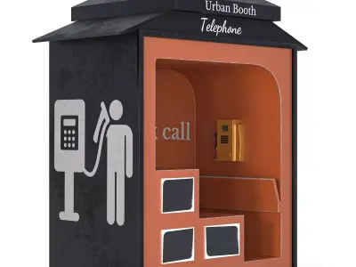 Urban Telephone 01 3D model