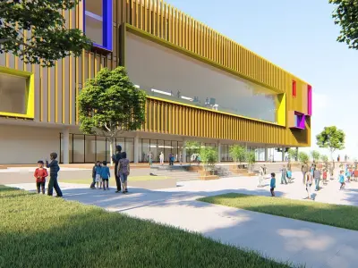 Center of Children Low-poly 3D model