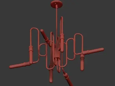 BRIGGS copper chandelier 3D model