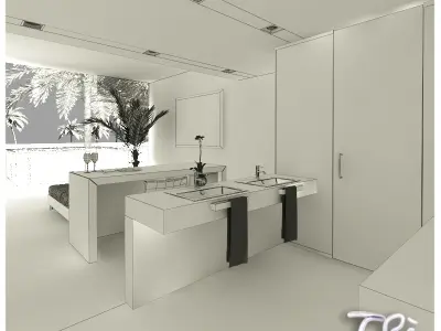 TROPICAL BEDROOM 3D model