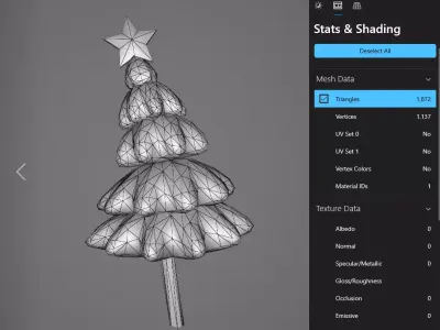 Stylized Christmas Mailbox Scene 3D model