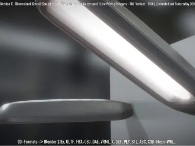 Street Light -11- Low-Poly Version -1- Low-poly 3D model