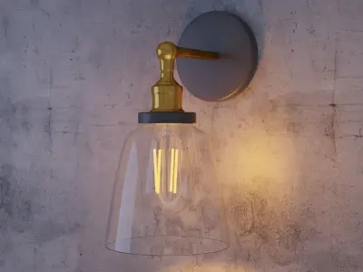 Classic Sconce Lamp Free 3D model