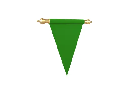 Pennant V2 005 Low-poly 3D model