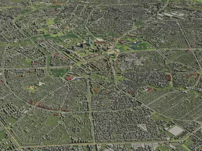 Tashkent Uzbekistan - city and urban 3D model