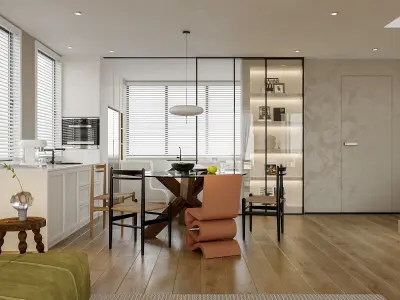 apartment interior scenes     3D model 37