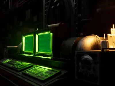 Warhammer Inspired Set Dressing Kit - 30 plus Props Low-poly 3D model