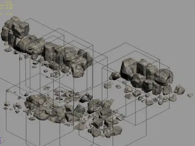 Mountain - Rock 0109 3D model