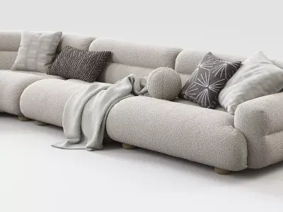 Valley Sofa Composition 1 3D model