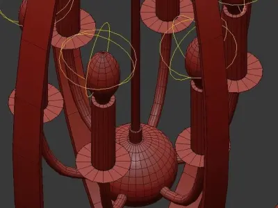 LUNA chandelier 3D model purchase