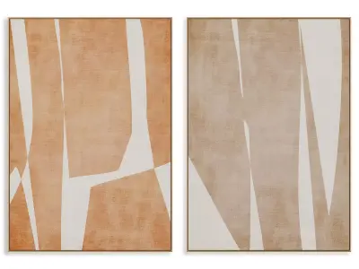 Abstract Painting Frame set 3D model 447