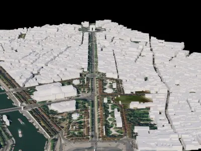 Paris - France 3D model
