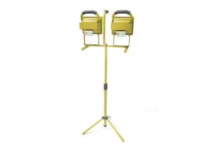 Industrial work lights Low-poly 3D model