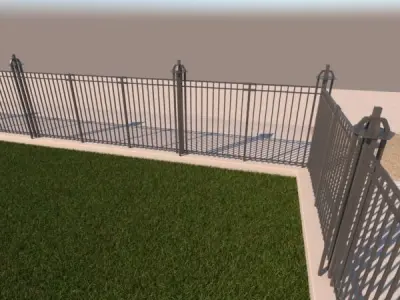 Security Fence 3D model