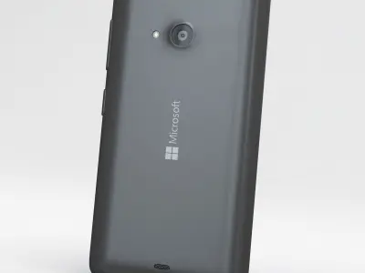 Microsoft Lumia 535 and Dual SIM Gray Low-poly 3D model