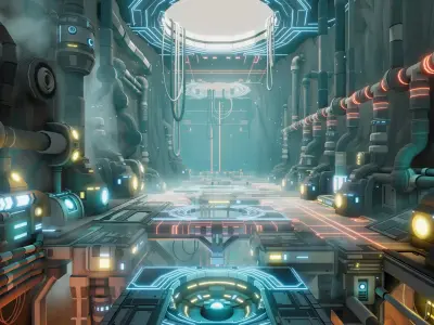 Scifi Station Vol 2 - Stylized Low Poly 3D Art Asset Pack Low-poly 3D model